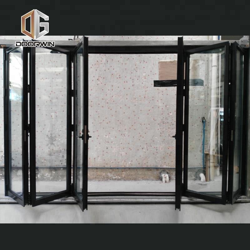 Doorwin 2021Best selling Hot Sell Aluminum Bi Folding Door Horizontal openning style bi folding window and door Hollow Glass Accordionby Doorwin on Alibaba