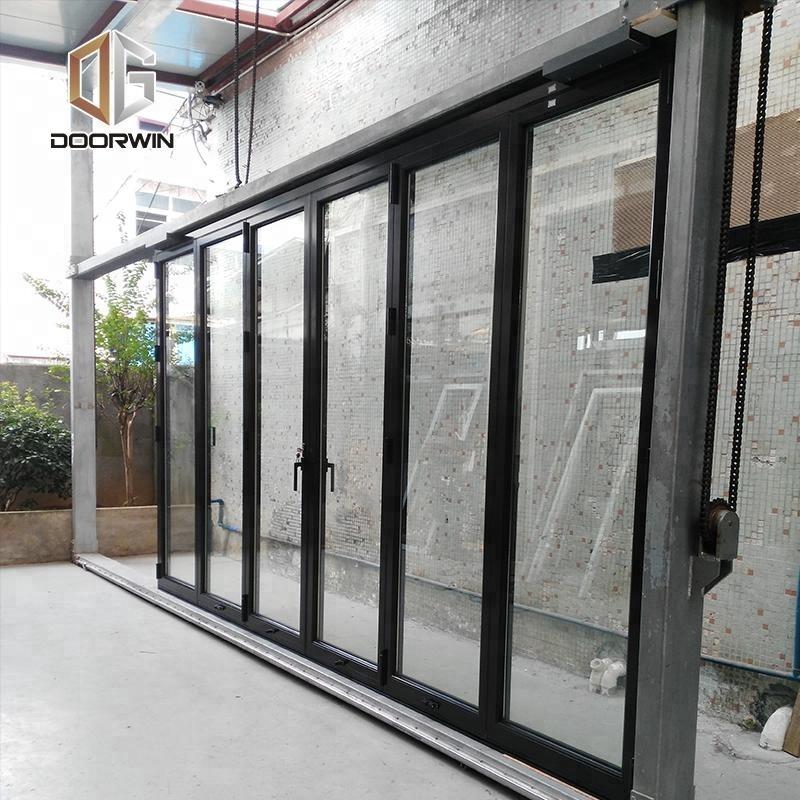 Doorwin 2021Best selling Hot Sell Aluminum Bi Folding Door Horizontal openning style bi folding window and door Hollow Glass Accordionby Doorwin on Alibaba