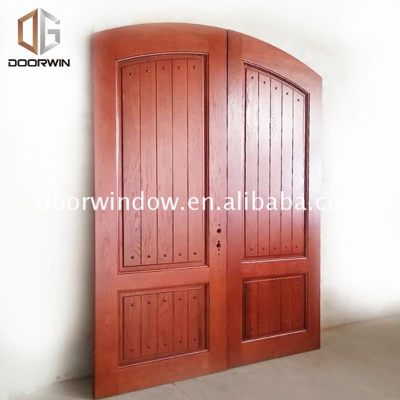 Doorwin 2021Best selling items wooden french doors wood panel front door look