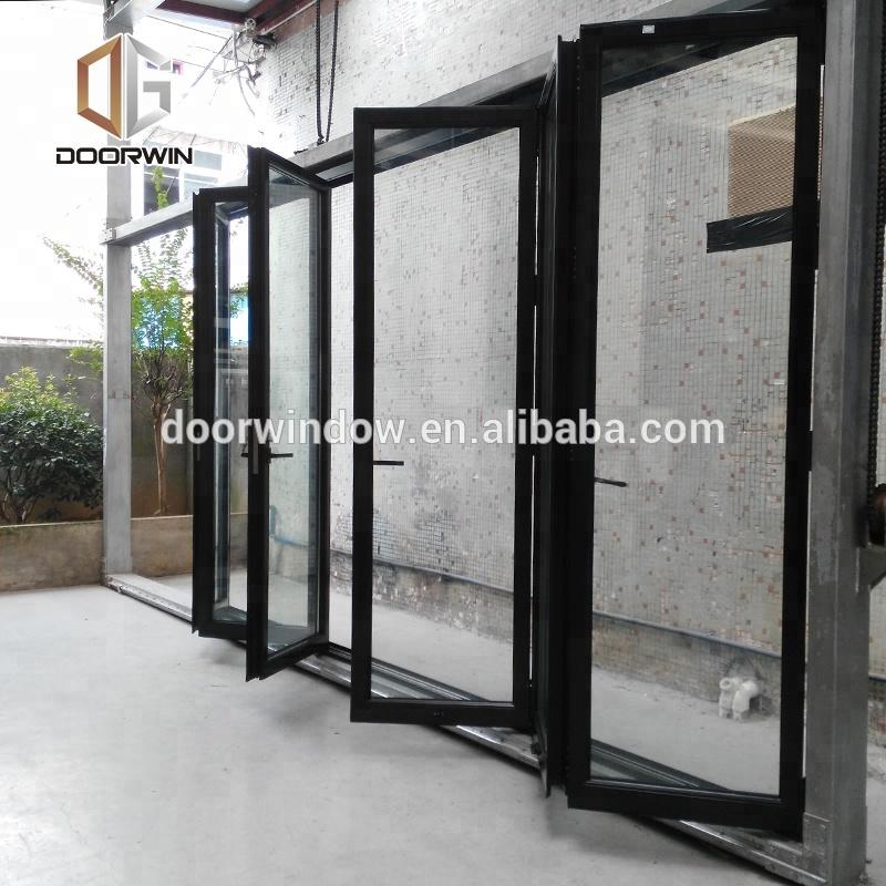 Doorwin 2021Bifold aluminium doors bi folding wood fold door prices by Doorwin on Alibaba