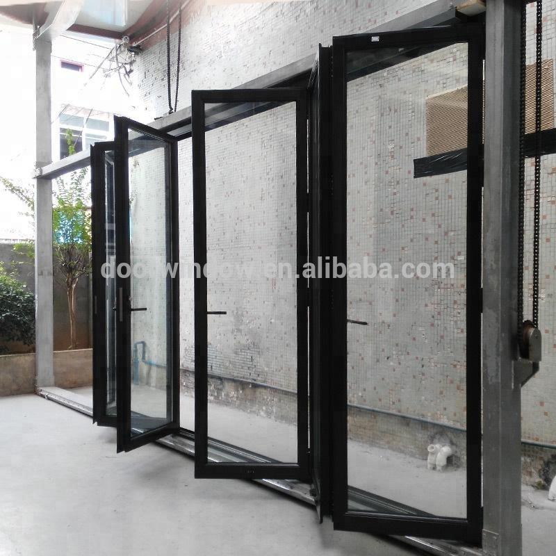 Doorwin 2021Bifold exterior aluminium doors australian standard aluminum glass door by Doorwin on Alibaba