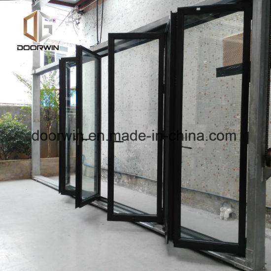 Doorwin 2021Black Thermal Break Aluminum Fold Door - China Aluminum Door Window, Aluminum Swing Door Price
