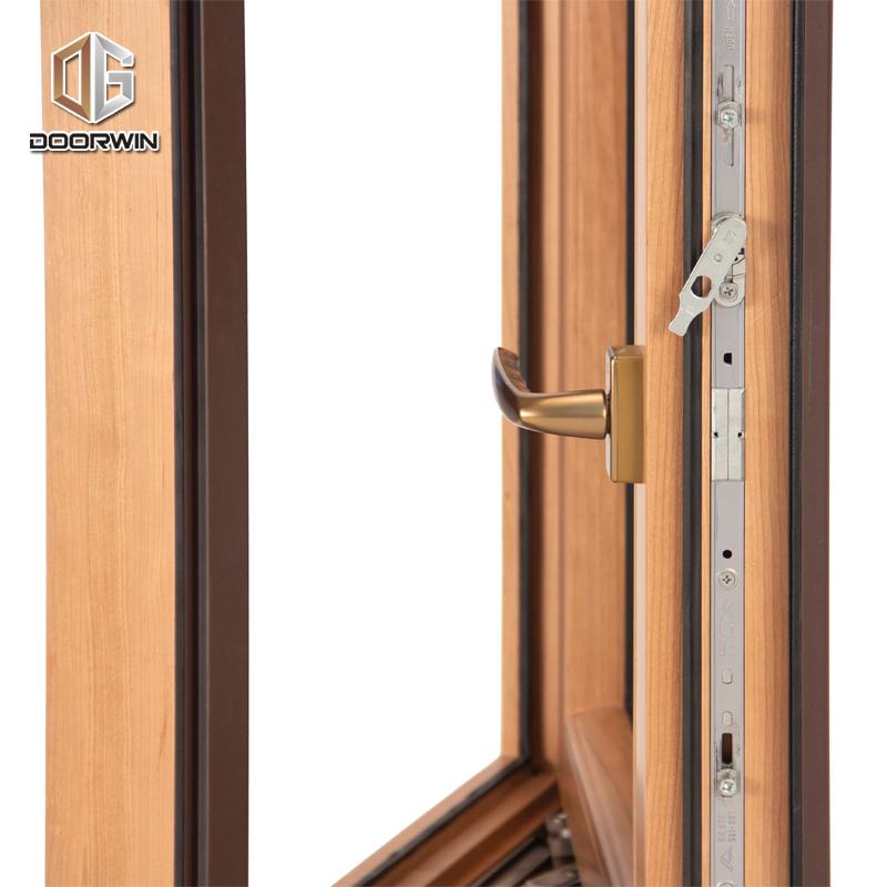 Doorwin 2021Black aluminum wood windows for sale factory by Doorwin