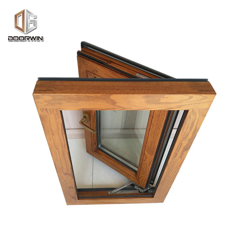 Doorwin 2021Black aluminum wood windows for sale factory by Doorwin