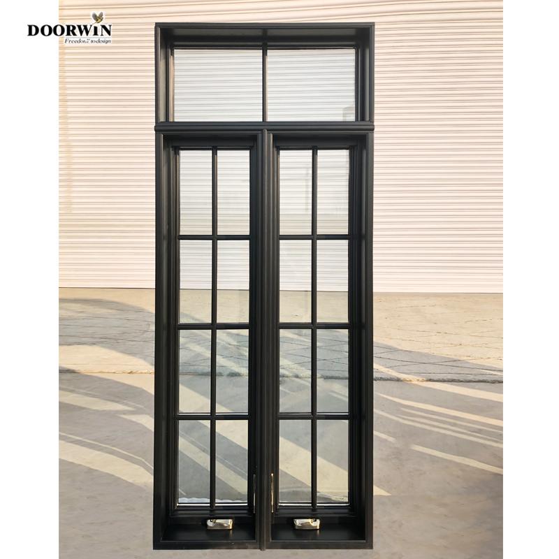DOORWIN 2021DOORWIN Cheap Import Casement Windows Made in China Double Glazing Swing Crank Type Window with Fixed Panel