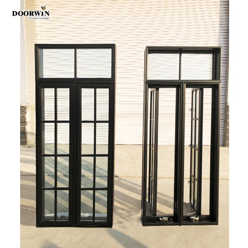 DOORWIN 2021DOORWIN Cheap Import Casement Windows Made in China Double Glazing Swing Crank Type Window with Fixed Panel