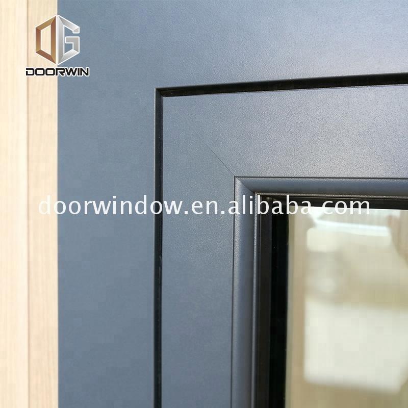Doorwin 2021Boston 10mm tempered glass window 2 panels opening aluminum casement windows by Doorwin