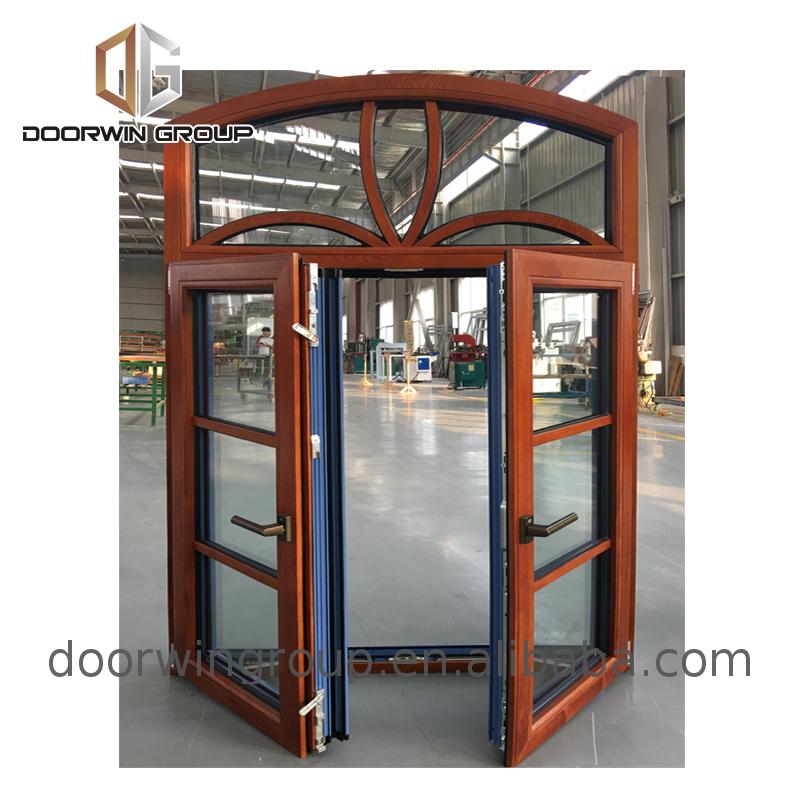 Doorwin 2021EU market high quality passive house use high energy saving casement aluminium wood tempered safety glass window