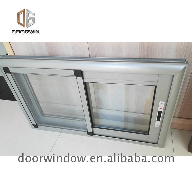 Doorwin 2021Bronze anodized aluminum windows bottom hinged blinds