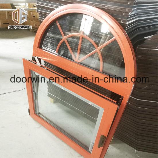 Doorwin 2021Brown Color Aluminum Wood Windows with Grills - China Aluminium Window, Wood Window