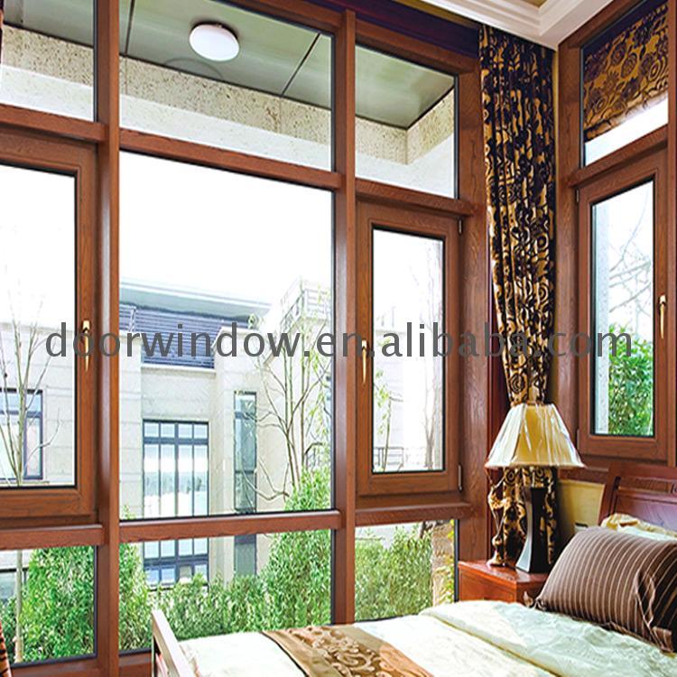 Doorwin 2021California aluminium and wood fixed windows doors