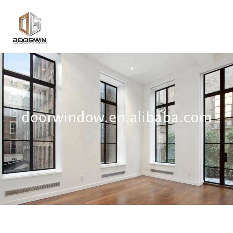 Doorwin 2021California hot selling 3 glass wood hand crank out windows