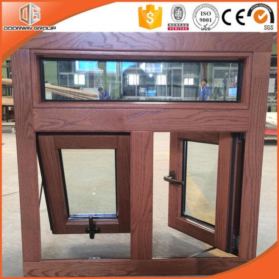 Doorwin 2021Canada Toronto Awning Aluminum Clading Solid Wood Window with Ce Certification, Wood Window with Exterior Aluminum Cladding - China Aluminum Awing Window, Aluminum Window