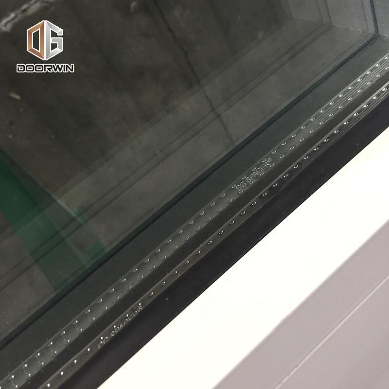 Doorwin 2021Canada project white black heat insulation aluminum window with low-e glass
