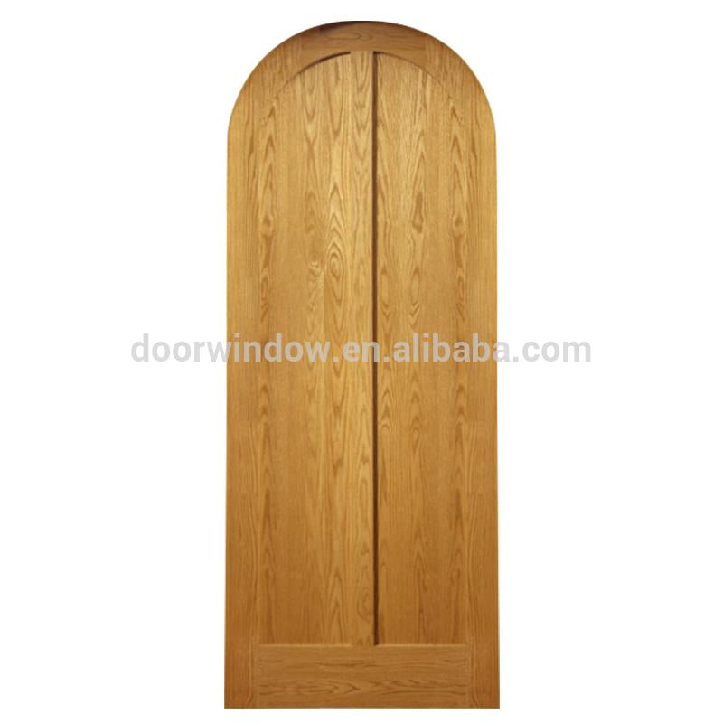 Doorwin 2021Canadian Red Oak knotty alder pine Solid Wood Interior Arched Top Entry Doorby Doorwin