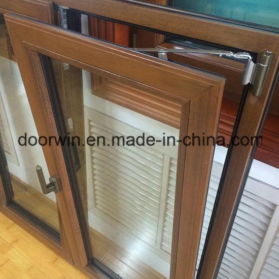 Doorwin 2021Casement Window Match with Australia Buildings' Standards, Solid Teak/Oak Wood Aluminium Casement Window for High-End Villa - China Aluminium Wooden Window, Aluminum Wooden Window