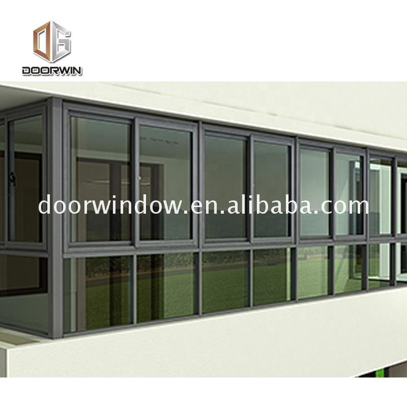 Doorwin 2021Casement awning sliding window blue tinted glass black with mesh by Doorwin on Alibaba