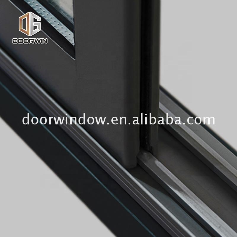 Doorwin 2021Casement awning sliding window blue tinted glass black with mesh by Doorwin on Alibaba