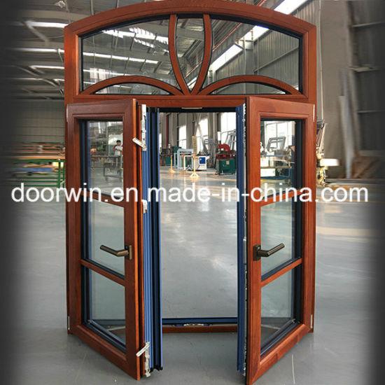 Doorwin 2021Ce Certificate Glass Window with Aluminum Clad Oak Wood Window - China Window, Round Top Window