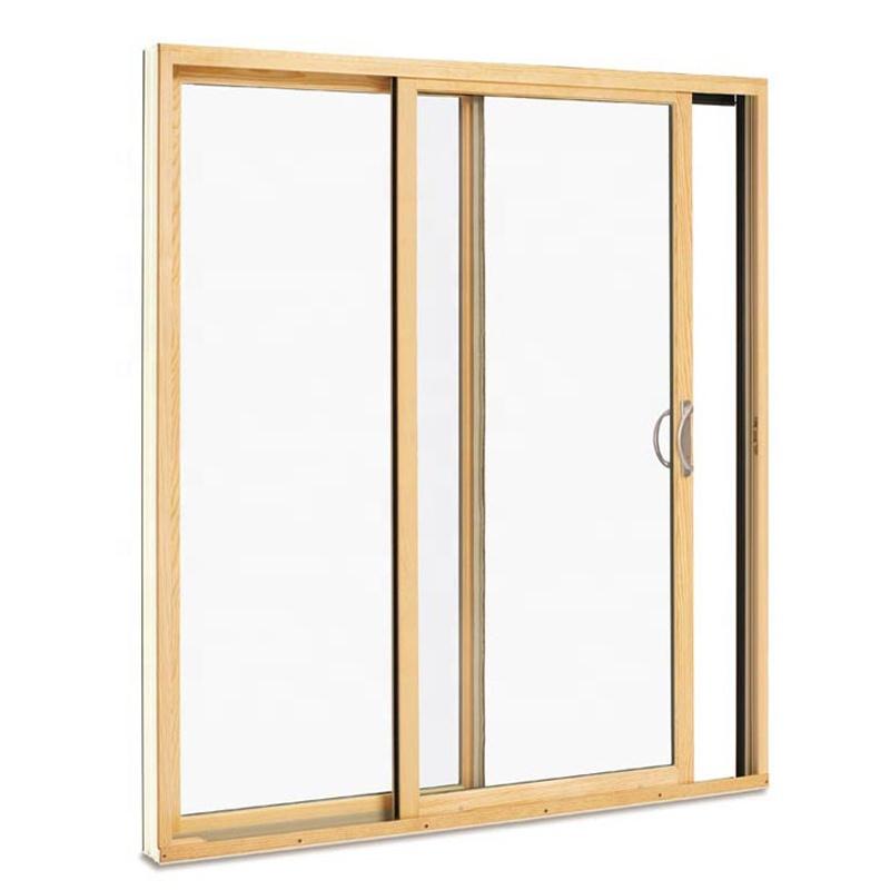 Doorwin 2021Cheap sliding doors interior wooden door grille insert glass barn door for decoration by Doorwin