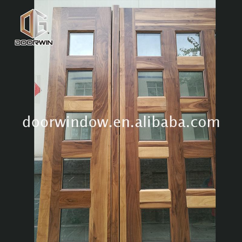 Doorwin 2021China Big Factory Good Price front doors with side lites door sidelites exterior wood glass