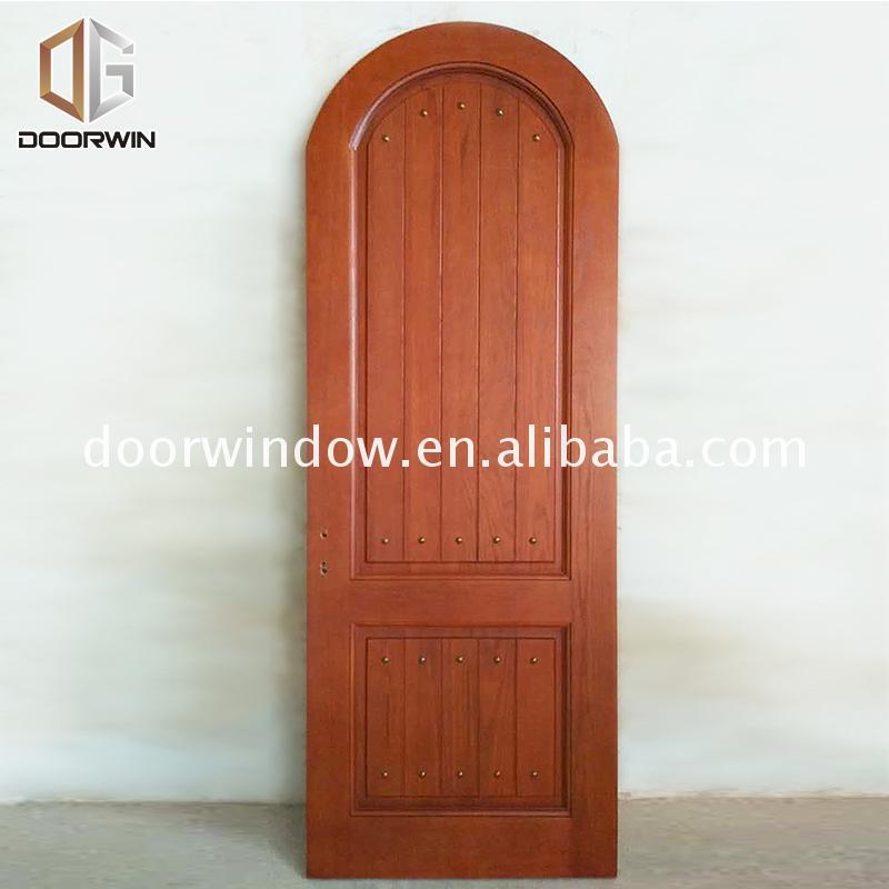 Doorwin 2021China Big Factory Good Price prehung front door exterior french doors plain wood