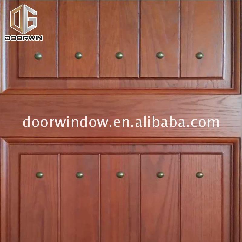Doorwin 2021China Big Factory Good Price prehung front door exterior french doors plain wood