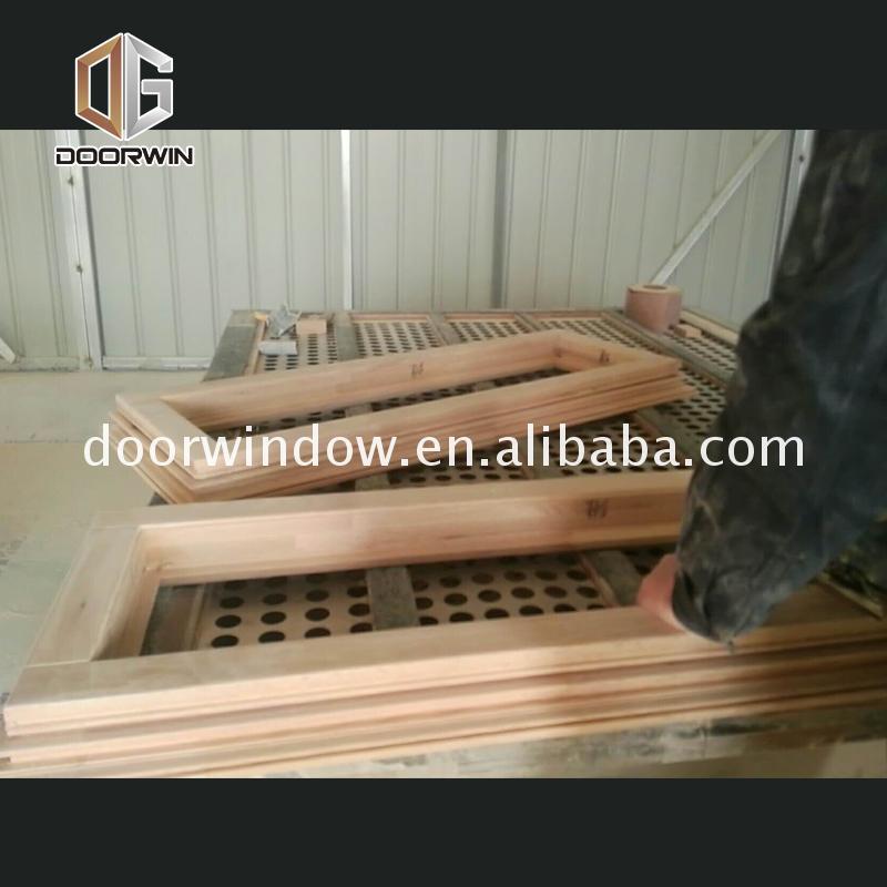 Doorwin 2021China Big Factory Good Price truth casement windows triple glazed wooden sash timber window sill