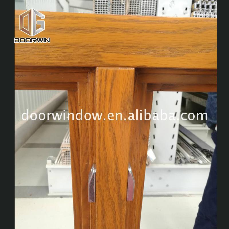 Doorwin 2021China Big Factory Good Price truth casement windows triple glazed wooden sash timber window sill
