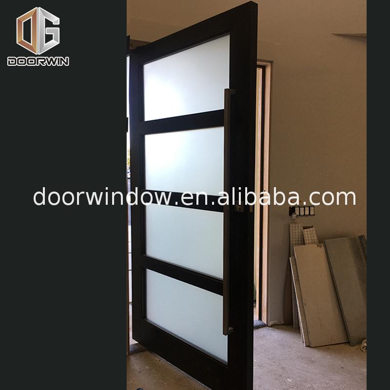 Doorwin 2021China Factory Promotion double glazed front entrance doors glass on rail system