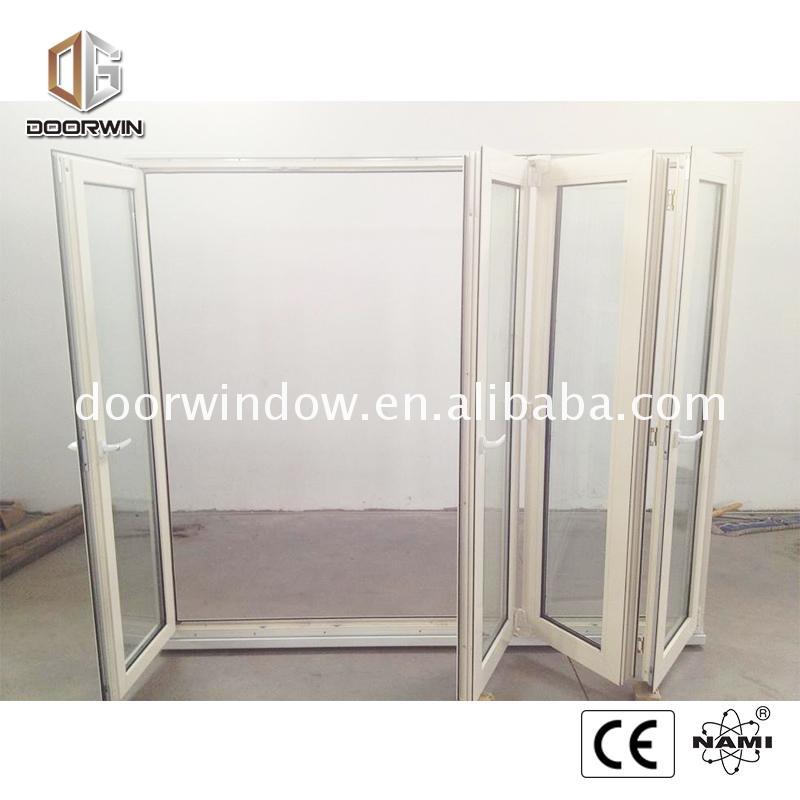 Doorwin 2021China Factory Promotion german bi fold door manufacturer french doors or frameless bifolding