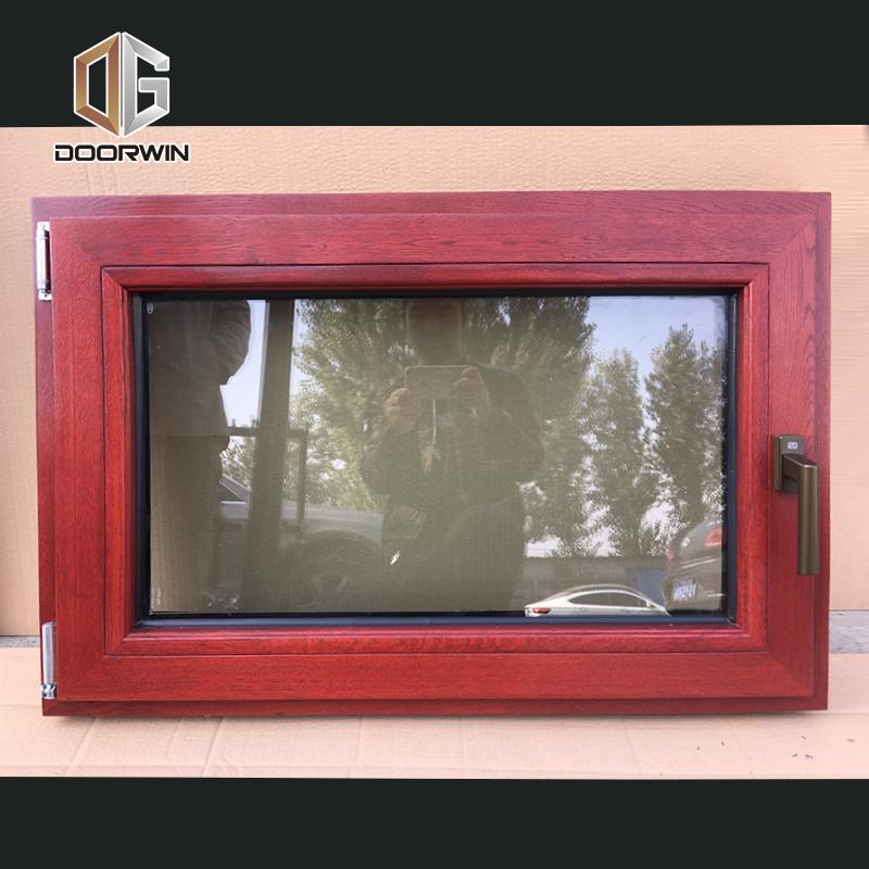 Doorwin 2021China Factory Promotion large wooden window frame casement windows for sale internal glazing
