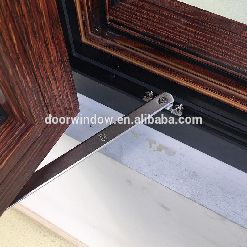 Doorwin 2021China Factory Seller brown window frames double glazed windows