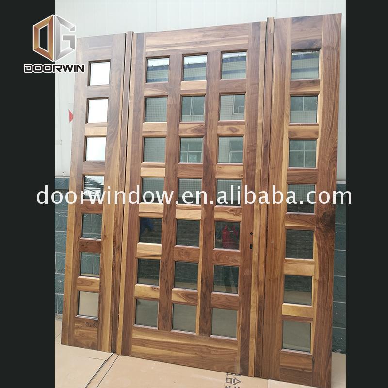 Doorwin 2021China Factory Seller door stile discount wood doors dark