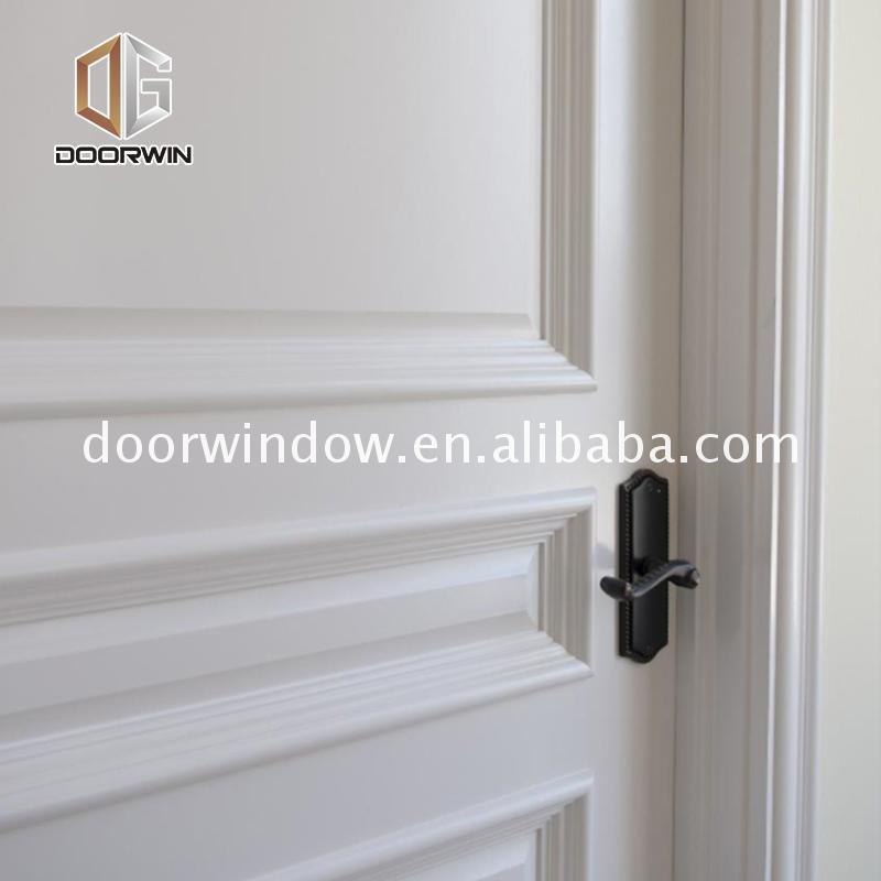 Doorwin 2021China Factory Seller modern frosted glass interior doors mexicano oak veneer internal door