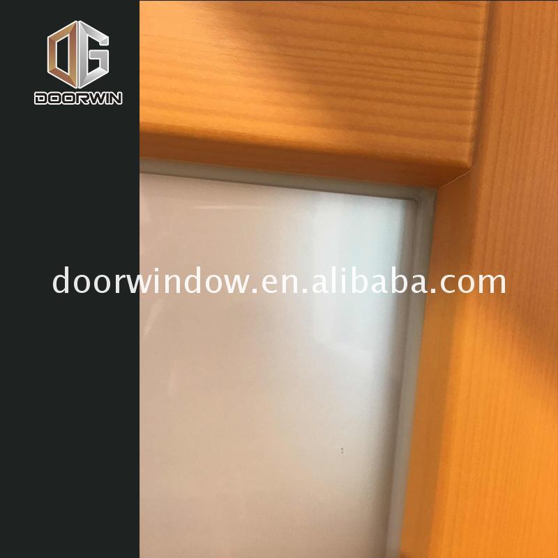 Doorwin 2021China Factory Seller toilet glass door three panel thermally broken aluminium doors