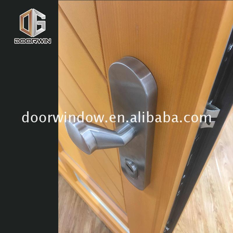 Doorwin 2021China Factory Seller toilet glass door three panel thermally broken aluminium doors