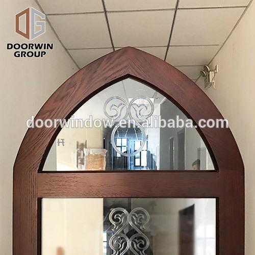 DOORWIN 2021China Hot Sale single door to double entry replacement restaurant doors residential wood front