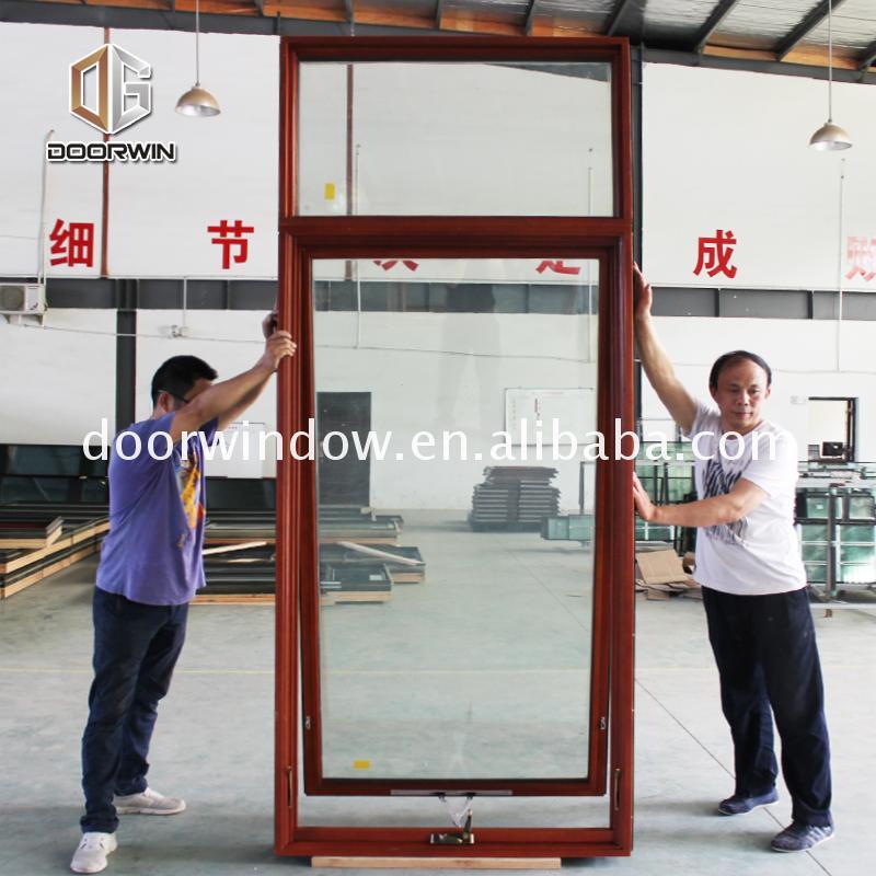 DOORWIN 2021China Manufactory aluminum clad wood windows window casement hand crank