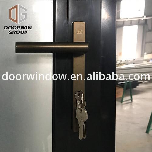 DOORWIN 2021China Manufactory modern aluminium door designs metal double entry doors clad