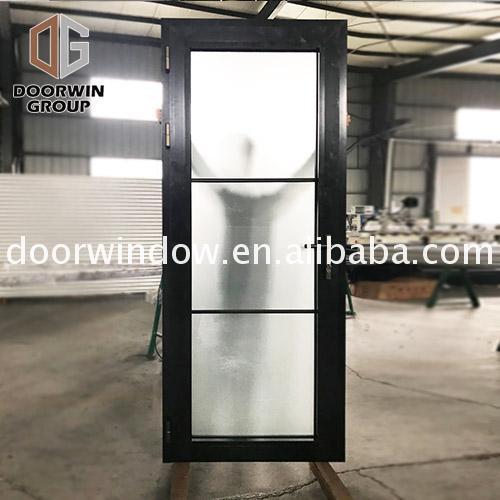 DOORWIN 2021China Manufactory modern aluminium door designs metal double entry doors clad