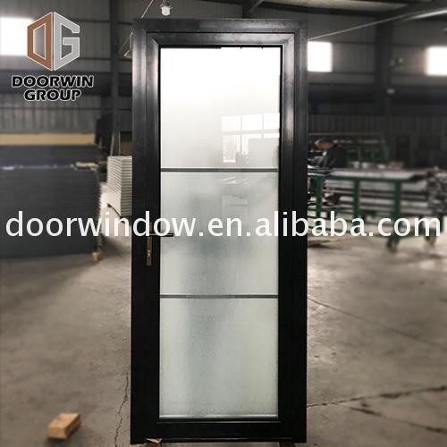 DOORWIN 2021China Manufactory modern aluminium door designs metal double entry doors clad