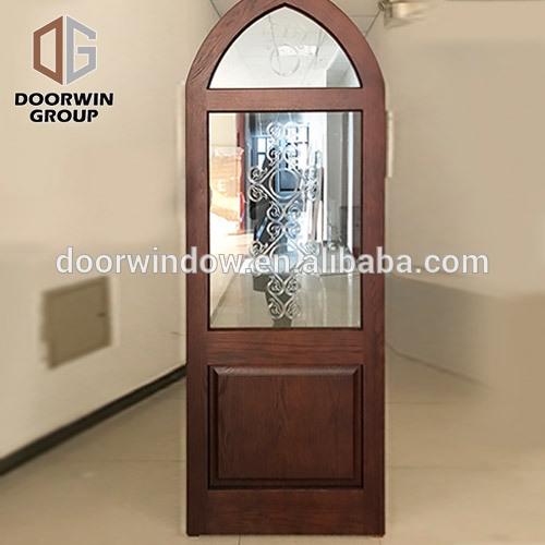 Doorwin 2021China Supplier spanish entry door sound proof solid wood front doors