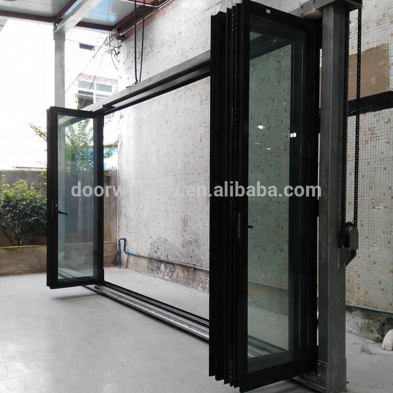 Doorwin 2021China factory German high quality aluminium bifold doors French style standard Aluminum Bi Folding doorby Doorwin on Alibaba