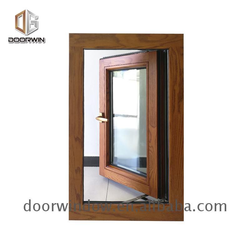 Doorwin 2021China factory supplied top quality alu clad timber windows sash all wood manufacturers