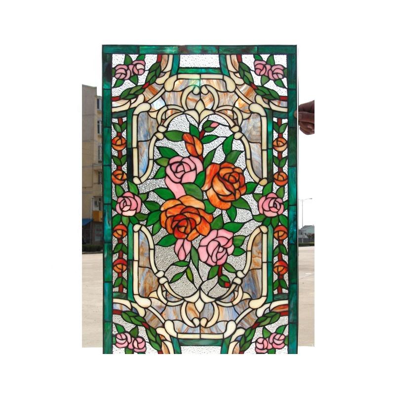 Doorwin 2021China factory supplied top quality antique arched stained glass windows aluminum wooden casement window aluminium with frame by Doorwin