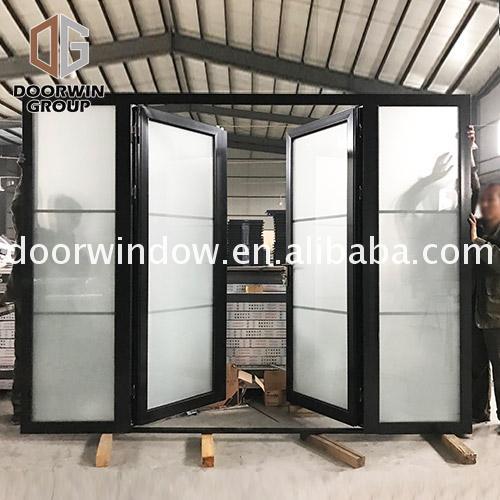 Doorwin 2021China factory used exterior french doors for sale steel window grill design restaurant entrance by Doorwin on Alibaba