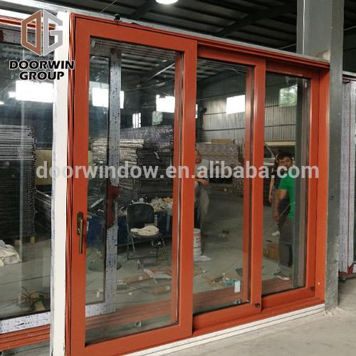 DOORWIN 2021China manufacturers patio aluminium sliding door double glass lift sliding door by Doorwin