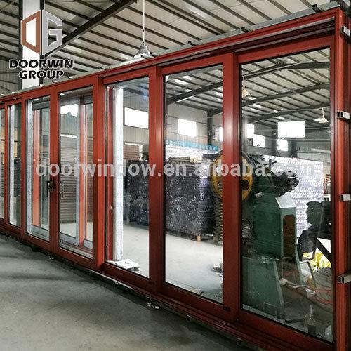 DOORWIN 2021China manufacturers patio aluminium sliding door double glass lift sliding door by Doorwin