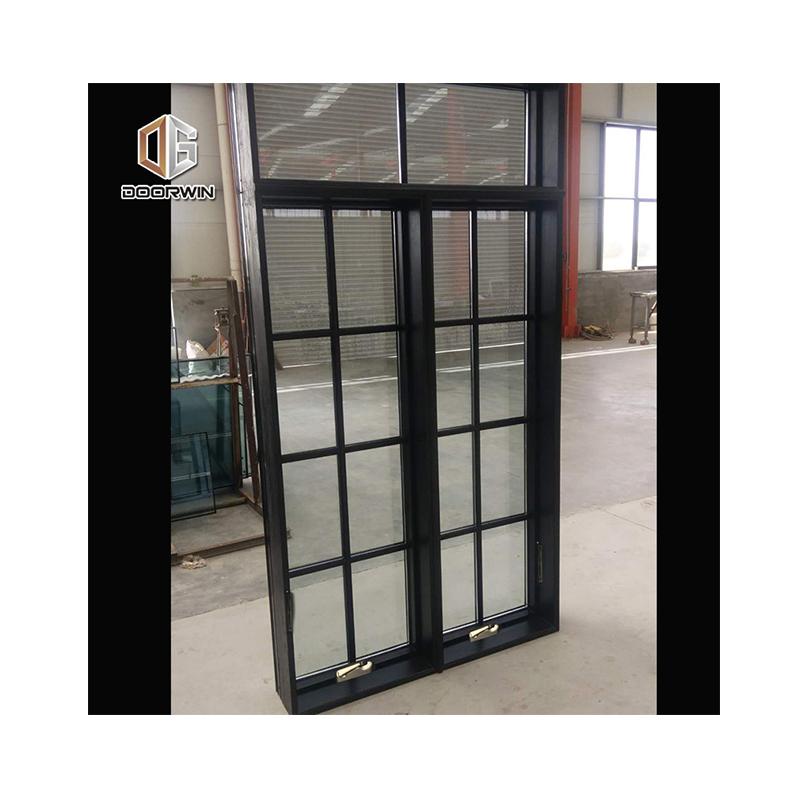 DOORWIN 2021Chinese Factory Hot Sale black aluminum windows american crank window casement Competitive Price